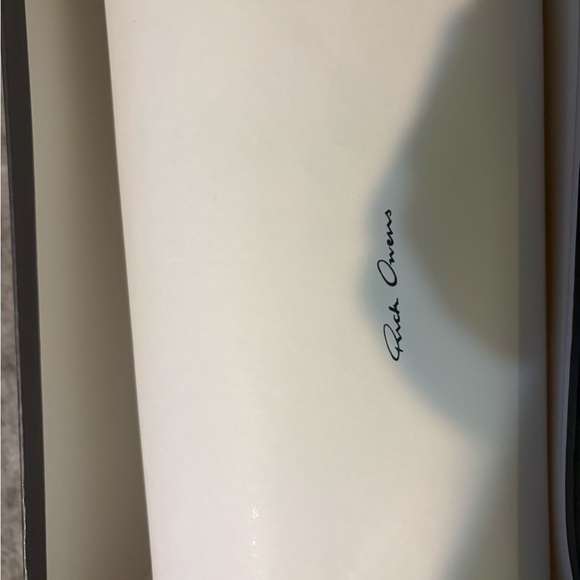 Rick Owens Black and Cream Men's Boots - Picture 3 of 7